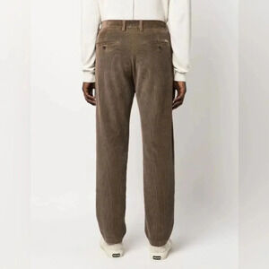 Paul & Shark Yachting Brown Tapered Leg Corduroy Cotton Trousers Size 34 USA